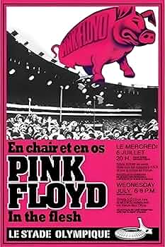 ピンクフロイド ポスター A2 Pink Floyd Vintage Concert Poster from Oakland Coliseum